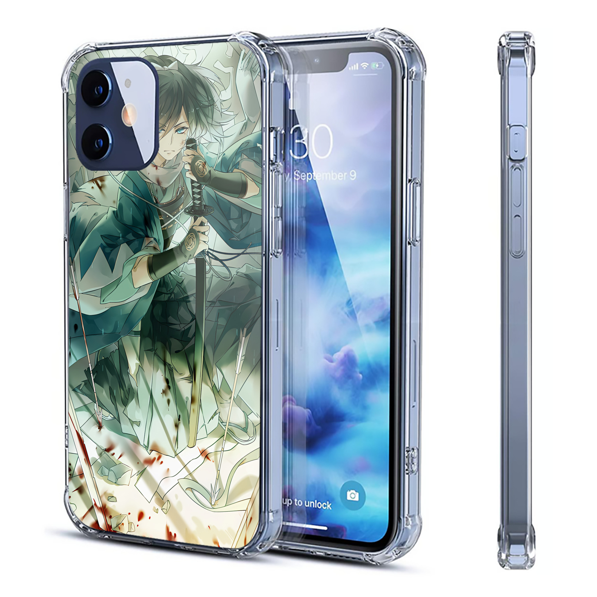 （画像用） 刀剣乱舞 Touken Ranbu 【iPhone 12シリーズ対応】透明スマホケース（クリアソフトケース）
